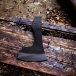 WARRIORS OUTFIT Hand Forged Medieval High Carbon Steel Carving Axe Head. Best For Outdoor Camping Tool