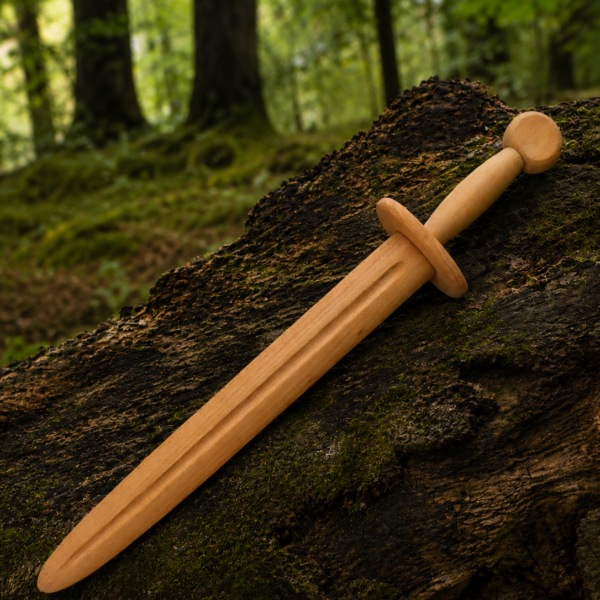 WarriorsOutfit Wooden Training Sword – Handmade Practice Sword for Martial Arts, Cosplay & Safe Sparring