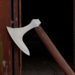 Warriors Outfit Hand Forged Medieval Viking Battle Ready Axe With Handle.