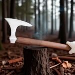 Warriors Outfit Hand Forged Medieval Viking Battle Ready Axe With Handle.