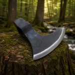 Warrior Outfit Medieval Viking Axe Battle Ready Axehead Reenactment Renaissance Costume, Carbon Steel 7.8 inch