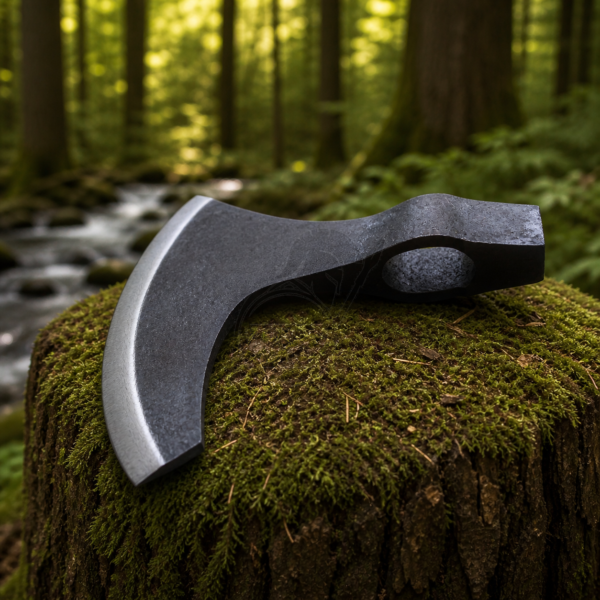 Warrior Outfit Medieval Viking Axe Battle Ready Axehead Reenactment Renaissance Costume, Carbon Steel 7.8 inch