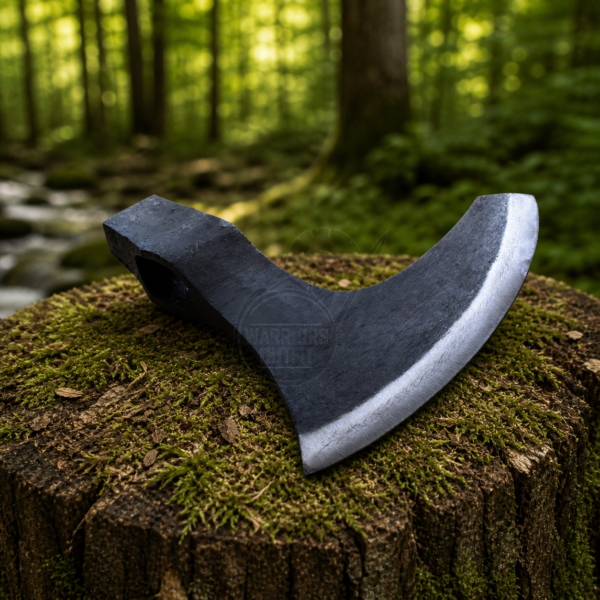 Warrior Outfit Medieval Viking Axe Battle Ready Axehead Reenactment Renaissance Costume, Carbon Steel 7.8 inch