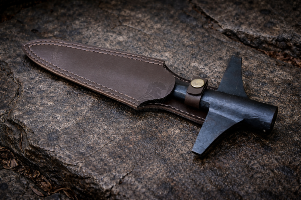 Warriors Outfit Hand Forged Medieval Throwing Wing Spearhead With Blade Cover. Best For Outdoor Hunting Tool.