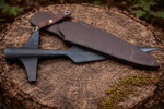 Warriors Outfit Hand Forged Medieval Throwing Wing Spearhead With Blade Cover. Best For Outdoor Hunting Tool.