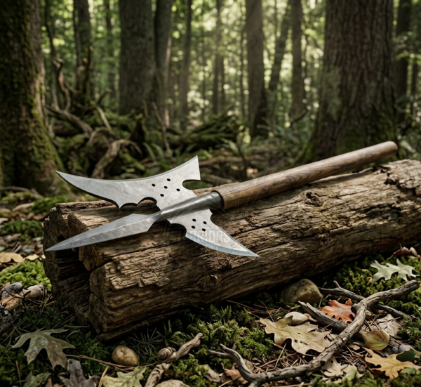 Warriors Outfit Medieval High Carbon Steel Medieval Halberd with Holes- Heavy Duty Sergeants Halberd Fully Functional