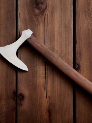 Warriors Outfit Hand Forged Medieval Viking Battle Ready Axe With Handle.