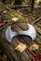 Warriors Outfit Double Pointed Axe Weapon, Viking Axe Costume Battle Edge, Collectible Gift, Medieval Hand Forged Double Edged Viking Axe, Twin Blade, Outdoors, Wood Chopping Axes