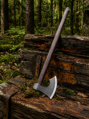 Warriors Outfit Medieval Viking Curved Blade Throwing Battle Ready Axe Head. Best For Outdoor Camping Tool.