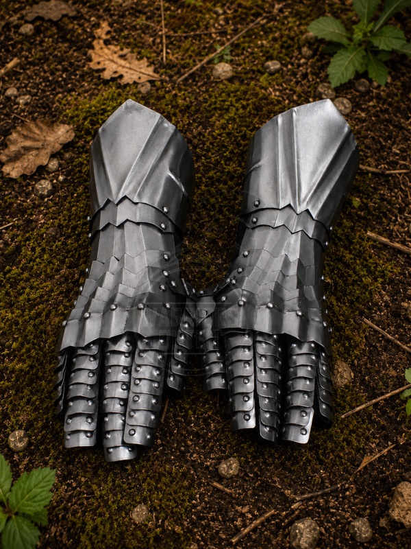 Warriors Outfit Medieval Gothic Gauntlets – Handmade Steel Armor Gloves for LARP, Cosplay, Reenactment & Knight Costume