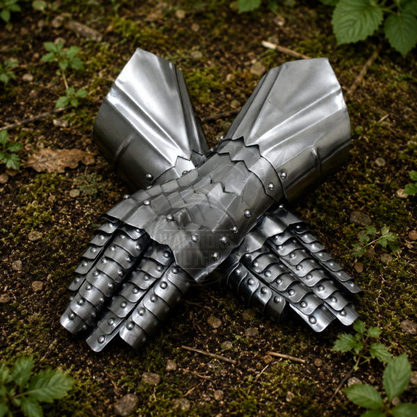 Warriors Outfit Medieval Gothic Gauntlets – Handmade Steel Armor Gloves for LARP, Cosplay, Reenactment & Knight Costume