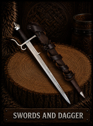 Warriors outfit sword swords and dagger