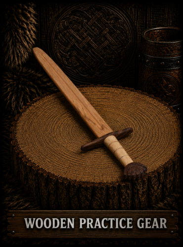 Wooden practice gear wooden sword wooden axe wooden training gear