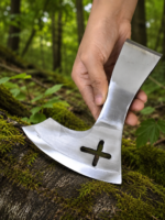 Warriors Outfit Hand Forged Bearded Viking Axe Head – Carbon Steel Axe Head for Bushcraft, Woodworking, Camping & Custom Handle Projects – Medieval Norse Style