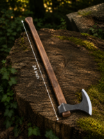 Warriors Outfit Medieval Viking Axe With 24inch Strong Wood Handle. Best For Outdoor Camping, Wood Cutting Head.