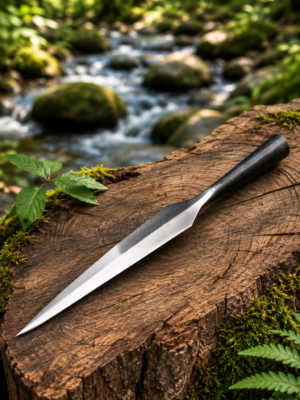Warriors Outfit Hand Forged Medieval Viking Half Polish Throwing Hunting 16 inch Spearhead. Best For Outdoor Camping Tool