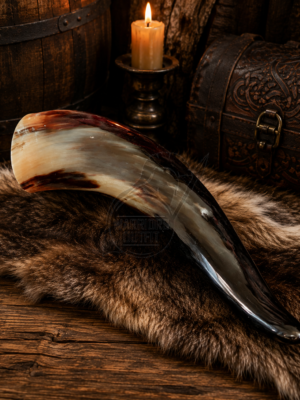 Warriors Outfit Handcrafted Viking Drinking Horn  60oz Capacity  Drinking Horn