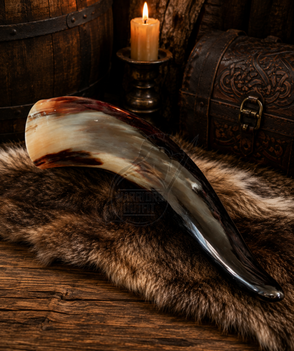 Warriors Outfit Handcrafted Viking Drinking Horn  60oz Capacity  Drinking Horn
