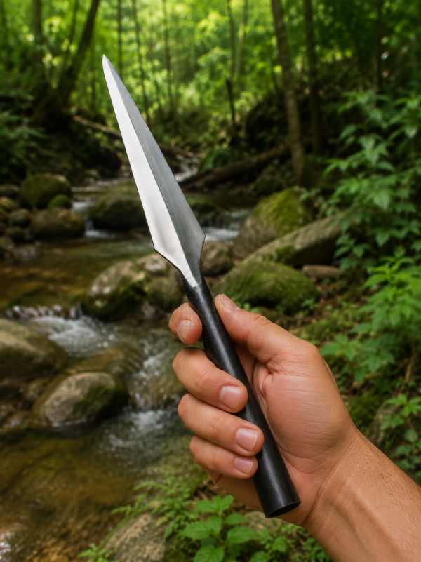 Warriors Outfit Hand Forged Medieval Viking Half Polish Throwing Hunting 16 inch Spearhead. Best For Outdoor Camping Tool