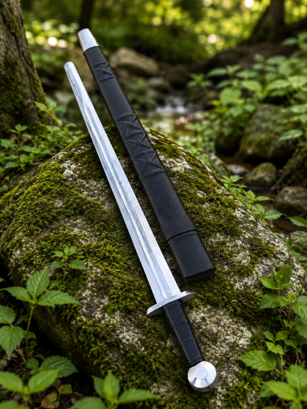 Warriors Outfit Hand Forged Viking Sword with Scabbard – High Carbon Steel Medieval Sword – Handmade Norse Viking Sword – Historical Collectible