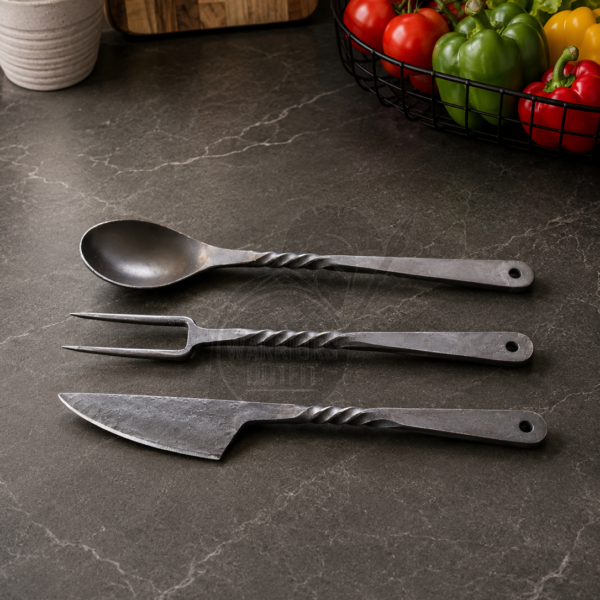 Medieval viking cutlery set