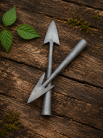Warriors Outfit Hand Forged Medieval Viking Harpoon Throwing / Hunting & Outdoor Camping Arrow Head. Pack 2