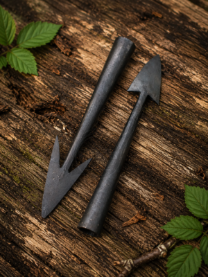 Warriors Outfit Hand Forged Medieval Viking Harpoon Throwing / Hunting & Outdoor Camping Arrow Head. Pack 2