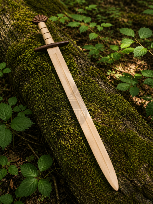 Warriors Outfit Handcrafted 5 Lobe Wooden Practice Sword – Medieval Training Sword – Hardwood Sword Martial Arts & Skill Development