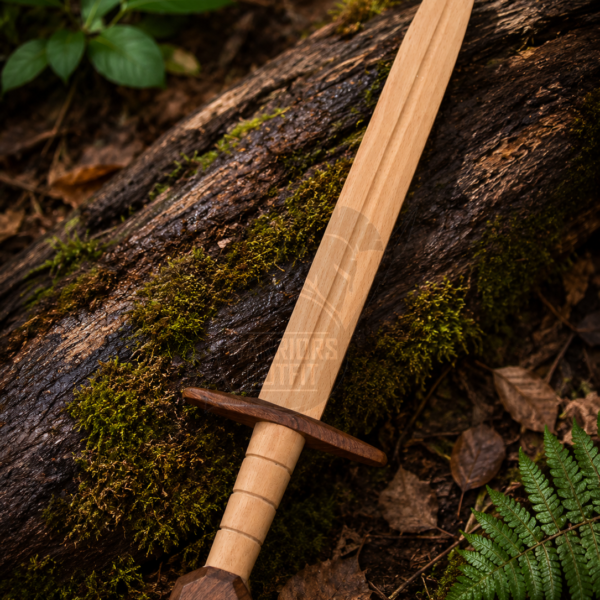 Warriors Outfit Handcrafted Wooden Training Practice Sword – Viking Style Practice Sword  Training, Historical Reenactment, Stage Combat, Cosplay, Martial Arts & Medieval Display