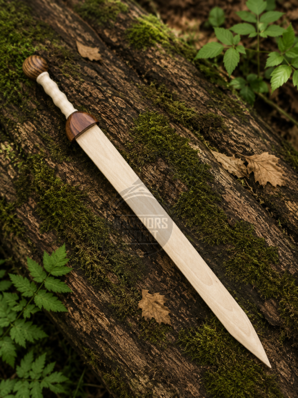 Warriors Outfit Handcrafted Wooden Training Practice Wooden Roman Sword.
