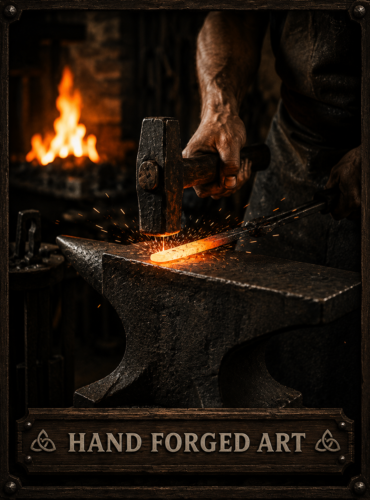 Hand forged art work