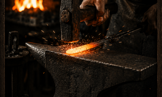 Hand forged art work