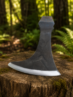 Warriors Outfit Hand Forged High Carbon Steel Viking Axe Head – Bearded Axe Head for Bushcraft, Wood Cutting, Camping & Custom Handle Projects – Handmade Norse Style