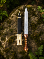 Warriors Outfit Roman Gladius Sword – Pompeii Short Sword Replica with Scabbard High Carbon Steel Double Edge Sword