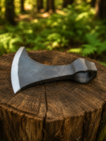 Warriors Outfit Hand Forged High Carbon Steel Viking Axe Head – Bearded Axe Head for Bushcraft, Wood Cutting, Camping & Custom Handle Projects – Handmade Norse Style