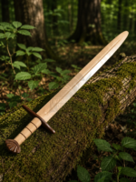 Warriors Outfit Handcrafted 5 Lobe Wooden Practice Sword – Medieval Training Sword – Hardwood Sword Martial Arts & Skill Development