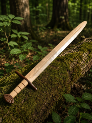 Warriors Outfit Handcrafted 5 Lobe Wooden Practice Sword – Medieval Training Sword – Hardwood Sword Martial Arts & Skill Development