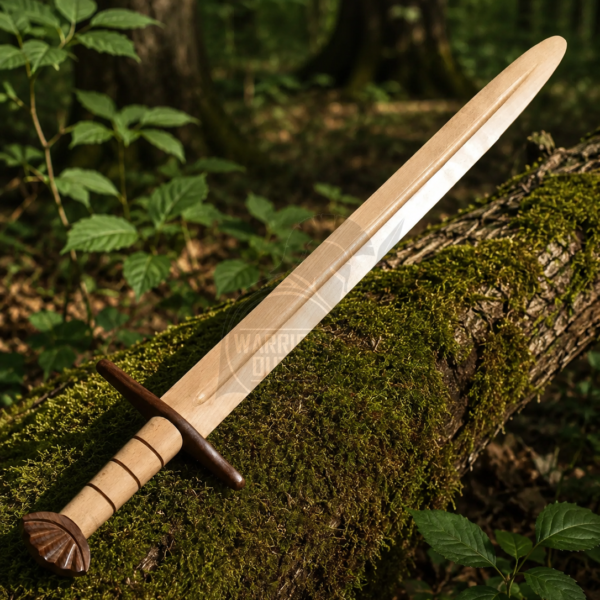 Warriors Outfit Handcrafted 5 Lobe Wooden Practice Sword – Medieval Training Sword – Hardwood Sword Martial Arts & Skill Development