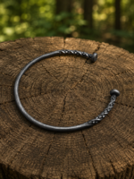 Warriors Outfit Hand Forged Viking Torc Necklace – Braided Iron Neck Ring – Medieval Norse Torque Collar – Handmade Celtic Viking Jewelry