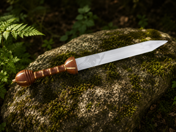 Warriors Outfit Roman Gladius Sword – Pompeii Short Sword Replica with Scabbard High Carbon Steel Double Edge Sword