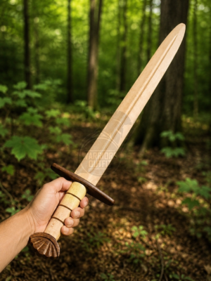 viking wood sword practice